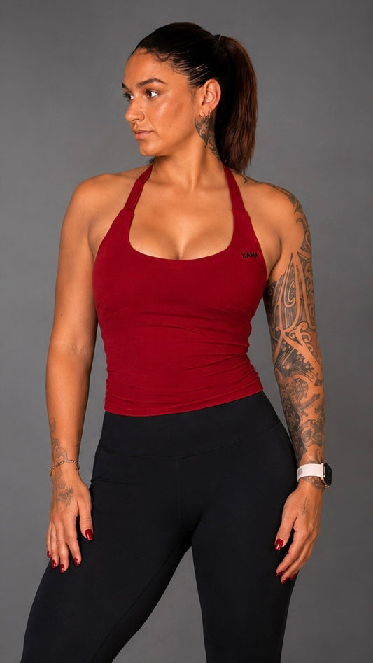 Active Tank - Burgundy Red