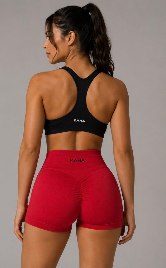 Sculpt Shorts- Burgundy Red