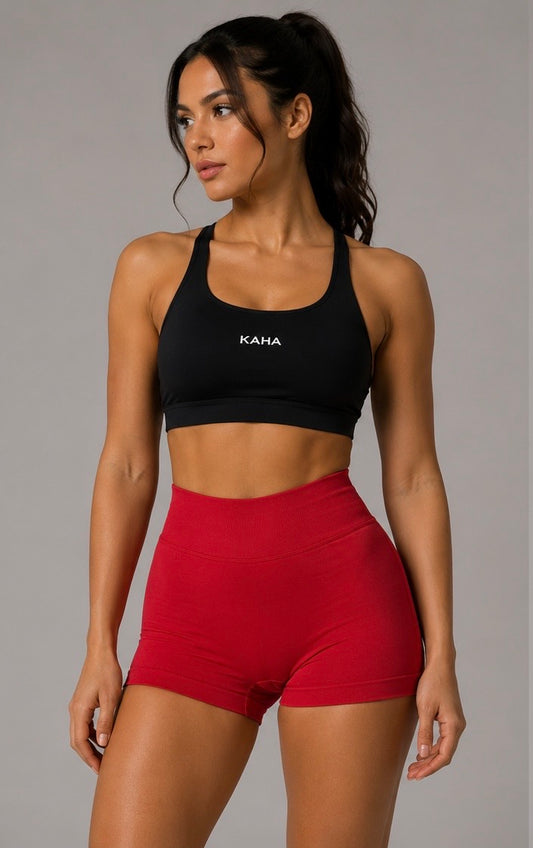 Sculpt Shorts- Burgundy Red