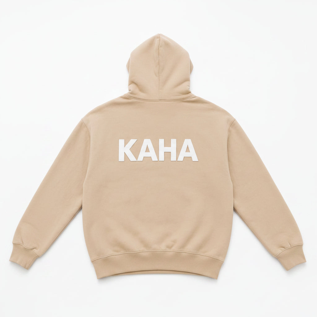 Mana Cream Hoodie No Draw String