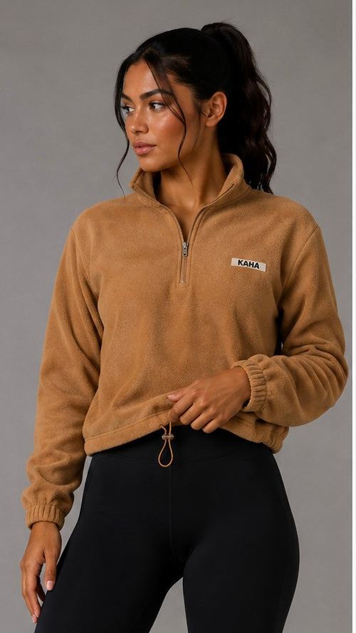 Woolly Coco Quarter Zip Jo