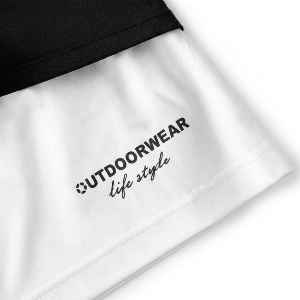 Mens Training shorts - Black & White