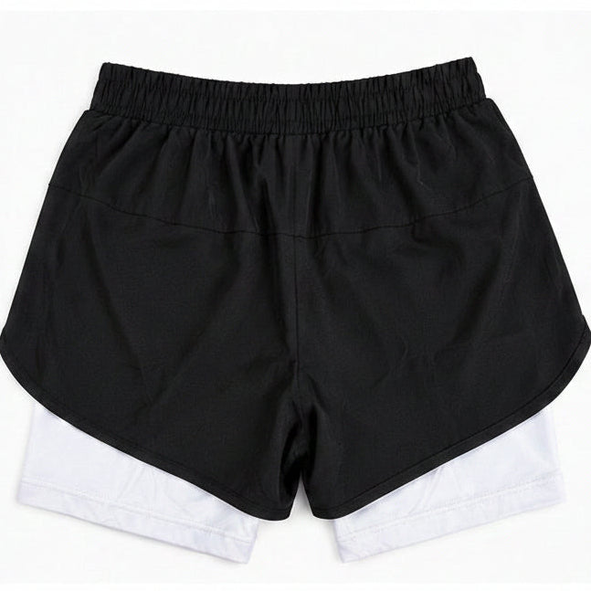 Mens Training shorts - Black & White