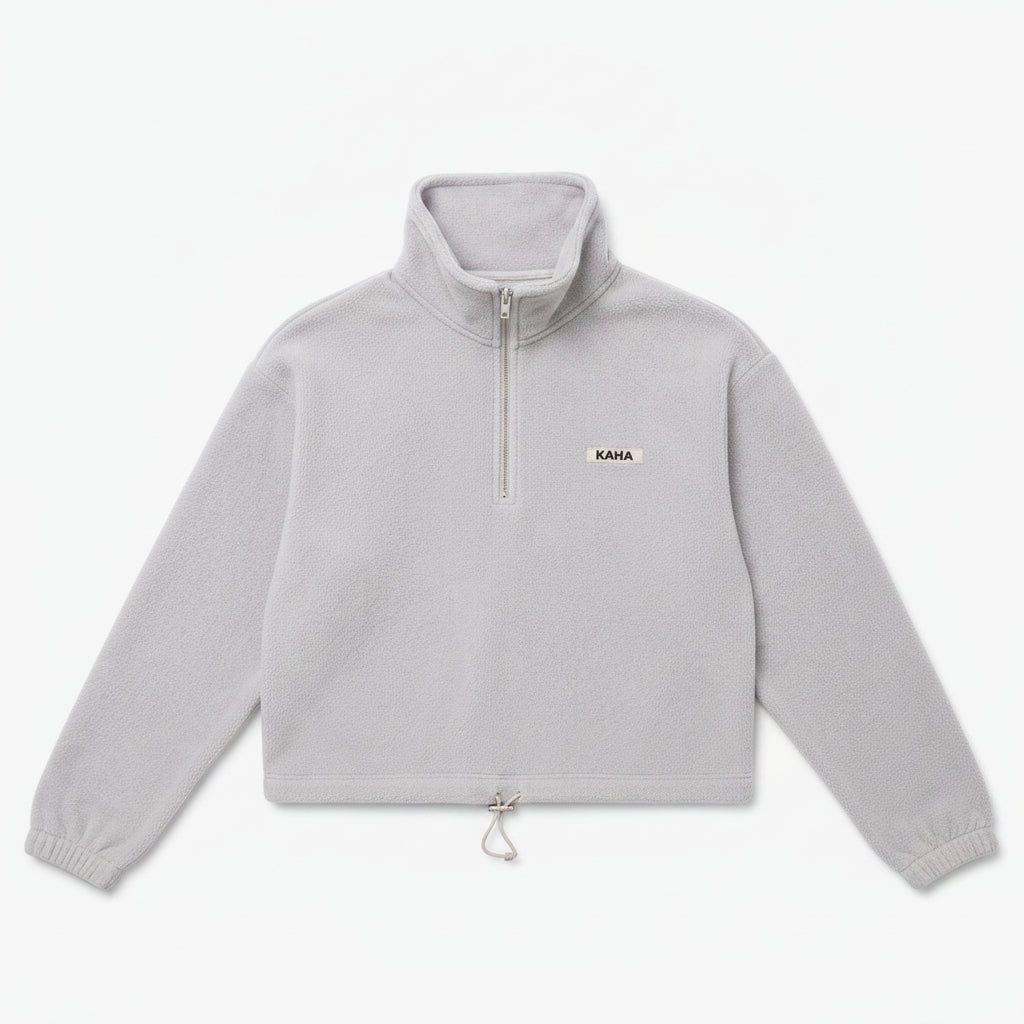 Woolly Grey Quarter Zip Jo