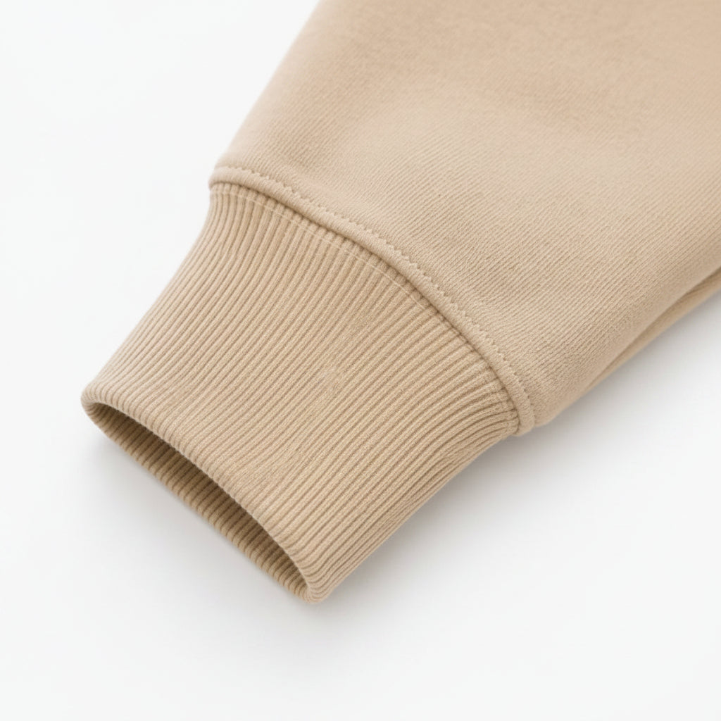 Mana Cream Hoodie No Draw String