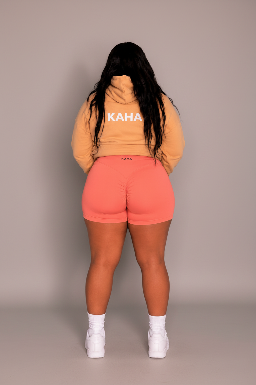 Sculpt Shorts - Coral Red