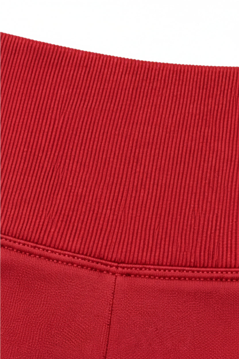 Sculpt Shorts- Burgundy Red
