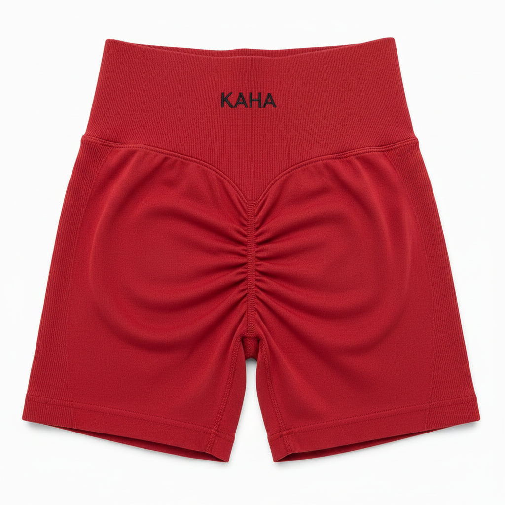 Sculpt Shorts- Burgundy Red