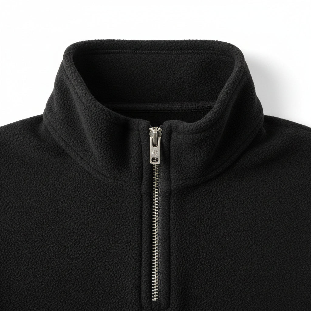 Woolly Black Quarter Zip Jo