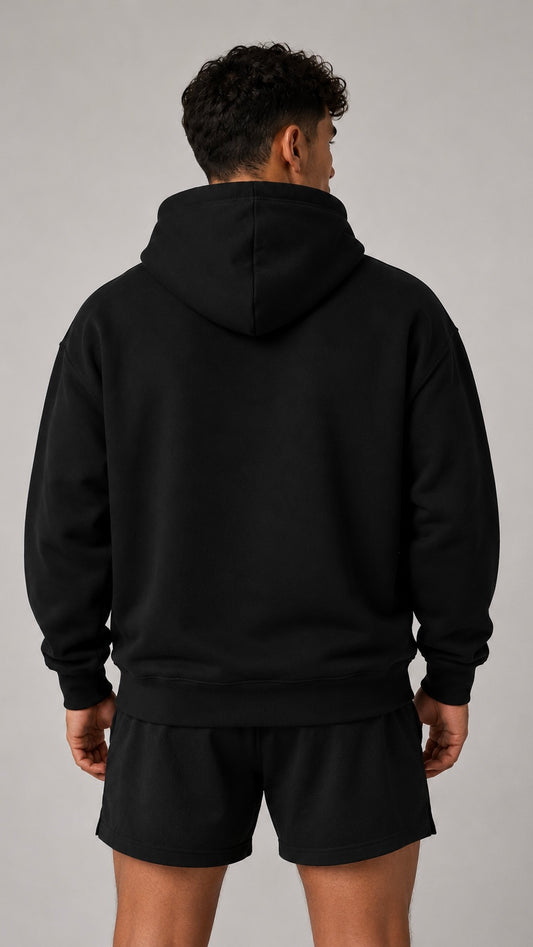 Mana Black Hoodie - No draw String