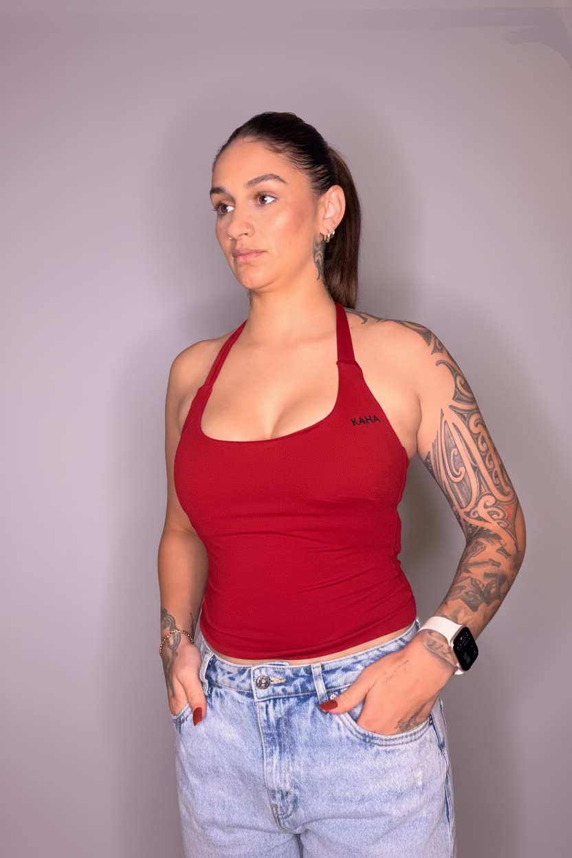 Active Tank - Burgundy Red
