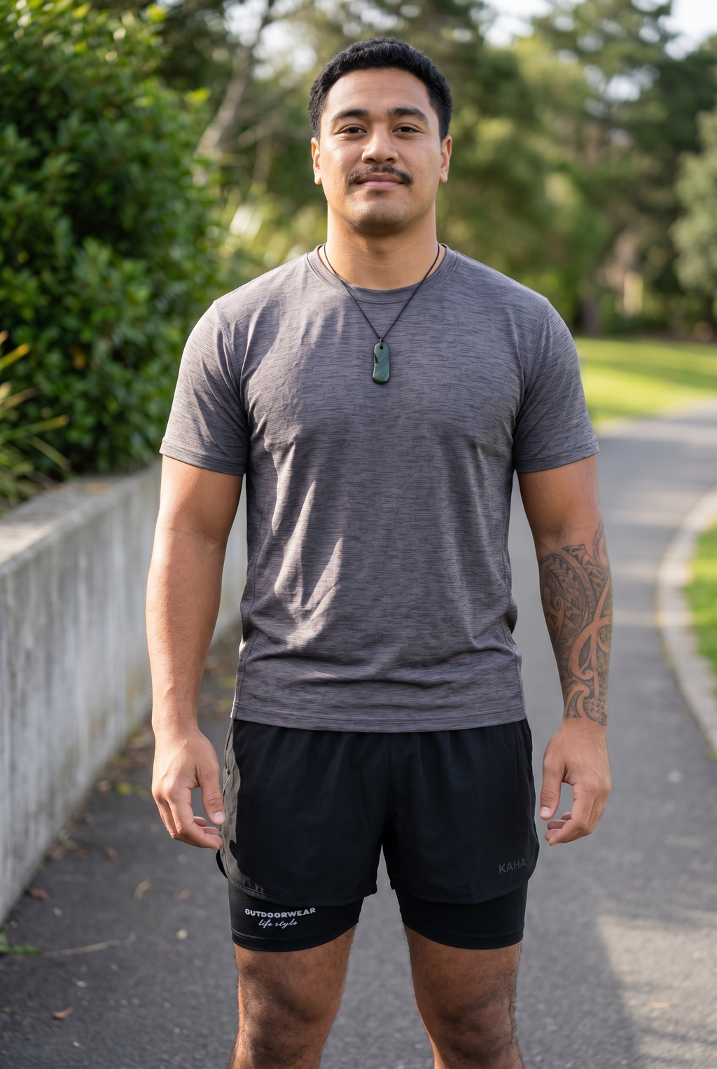 Mens Training Shorts- Black & Black