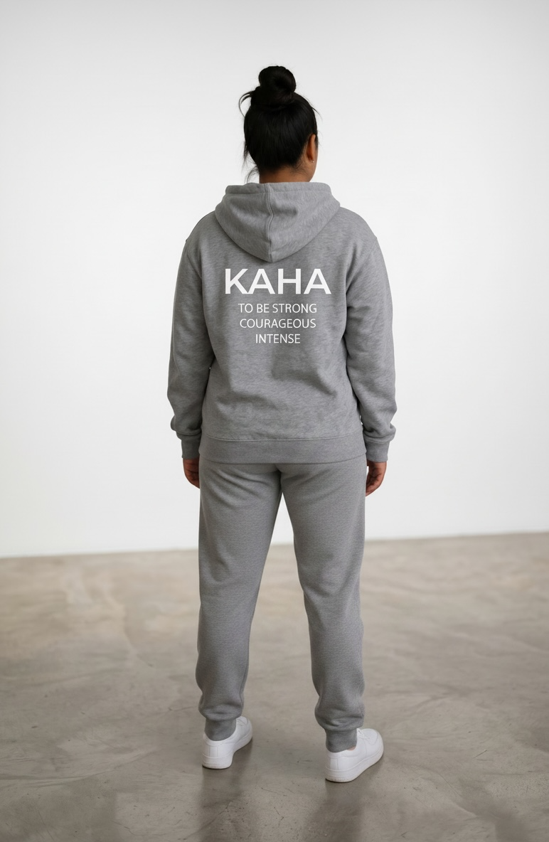 To be strong courageous intense - Mana Wahine Hoodie
