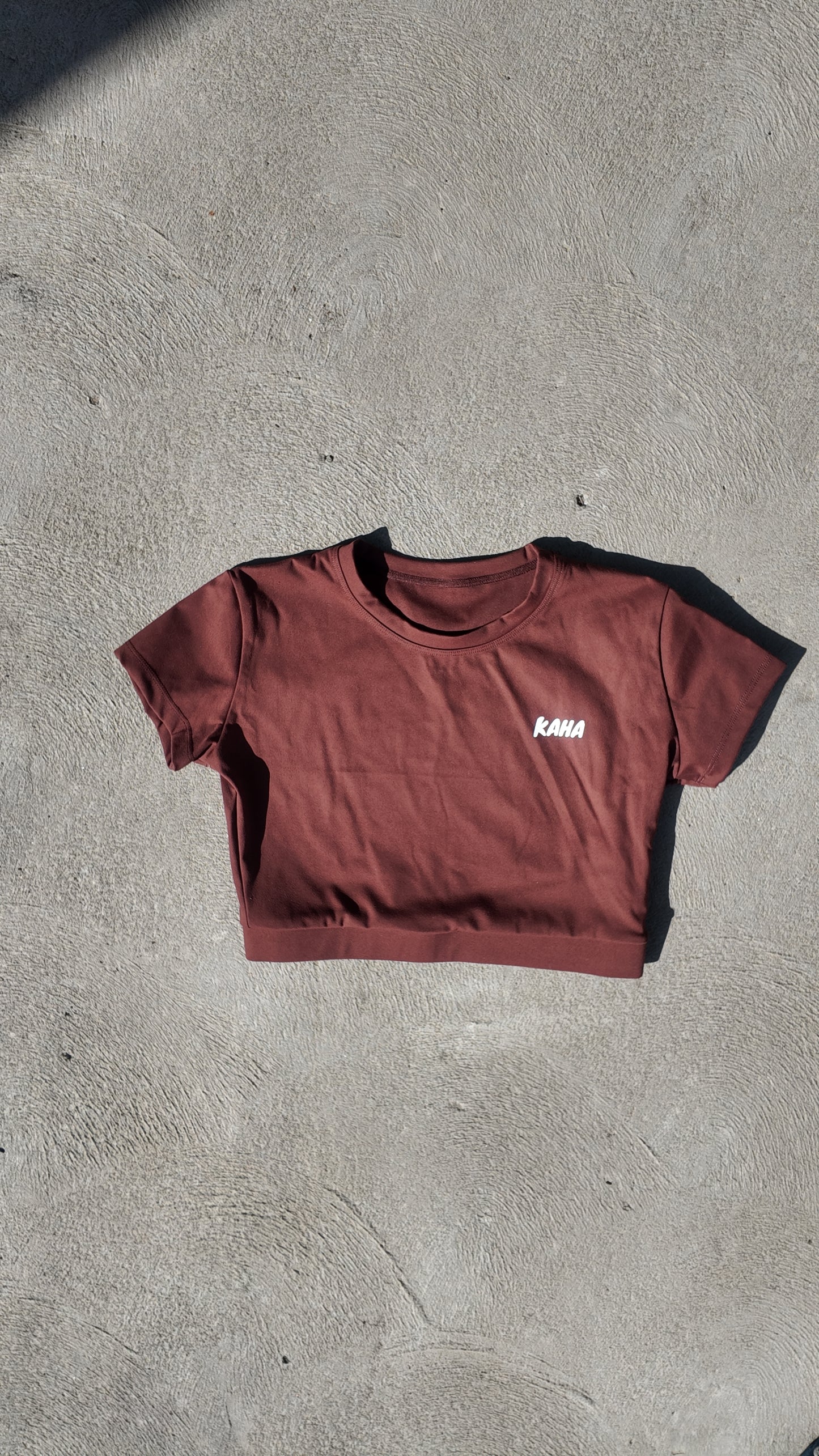 KAHA Chocolate Cropped T-Shirt