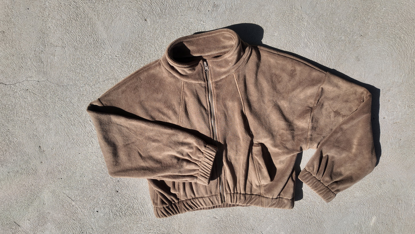 KAHA Cropped Jacket – Mocha Brown