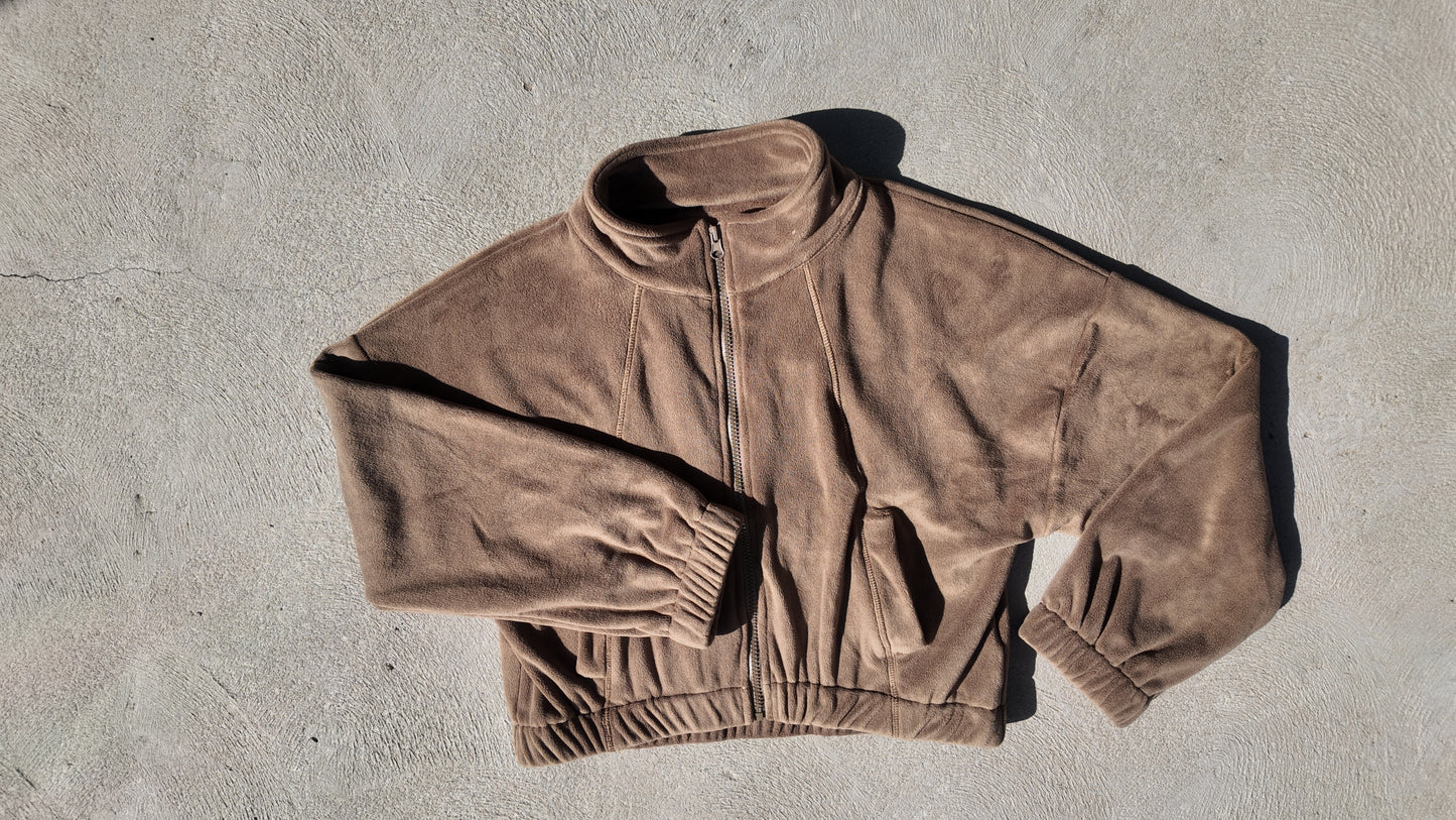 KAHA Cropped Jacket – Mocha Brown