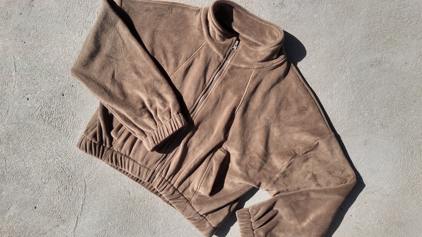 KAHA Cropped Jacket – Mocha Brown