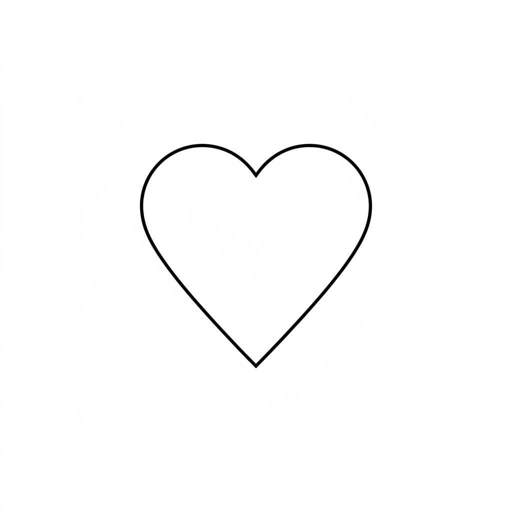 Heart outline icon