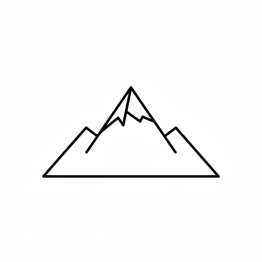 Mountain outline icon